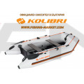 KOLIBRI - Надуваема моторна лодка с твърдо дъно и надуваем кил KM-300D PFS Profi - светло сив